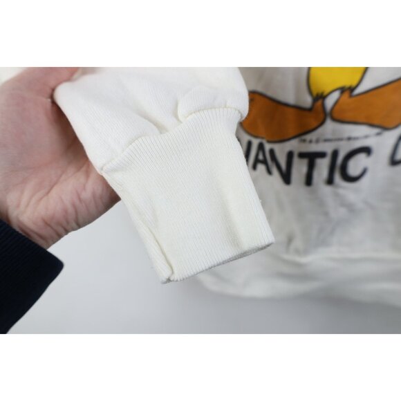 Vintage 80s Warner Bros Womens S Tweety Bird Atlantic City Crewneck Sweatshirt - Picture 8 of 12